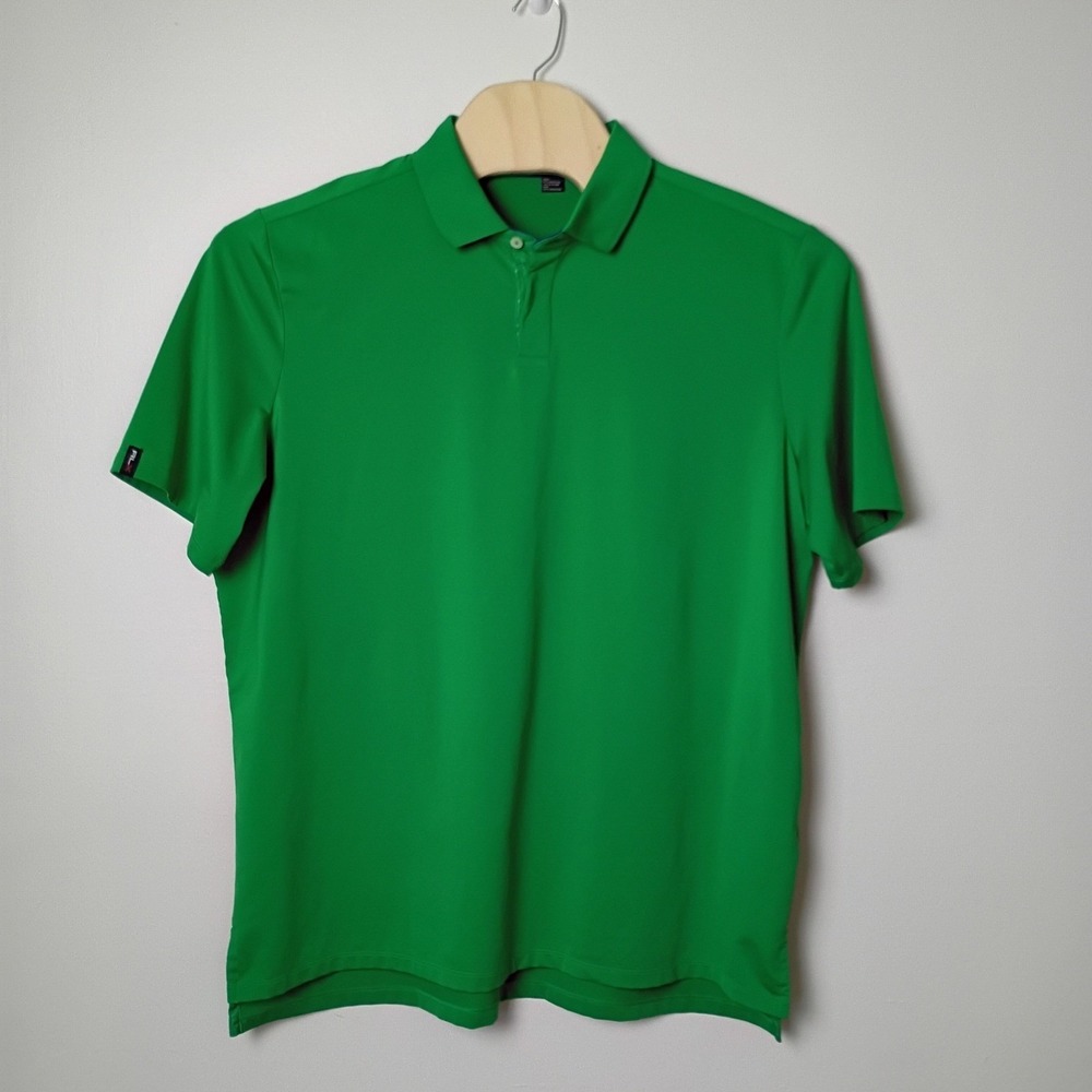 RLX Ralph Lauren Mens XXL Green Performance Golf Polo Shirt Short Sleeve Stretch